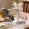 Acrylic Horse Ornament 2D Flat Horse Tabletop Decoration Collectible Colorful Horse Centerpiece for Year of The Horse New Year Living Room Decor