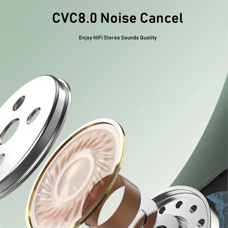 VAORLO J18 TWS Wireless Earphones HiFi Stereo Subwoofer Super Bass With HD Micorphone Headset Noise Cancel Headphone For Iphone Xiaomi Huawei