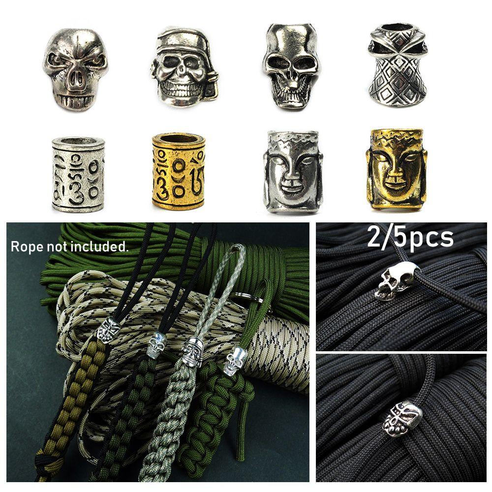 Пряжка Металлические подвески Череп Паракорд Браслет Аксессуары Бусины Паракорд Нож Ремешки Украшения