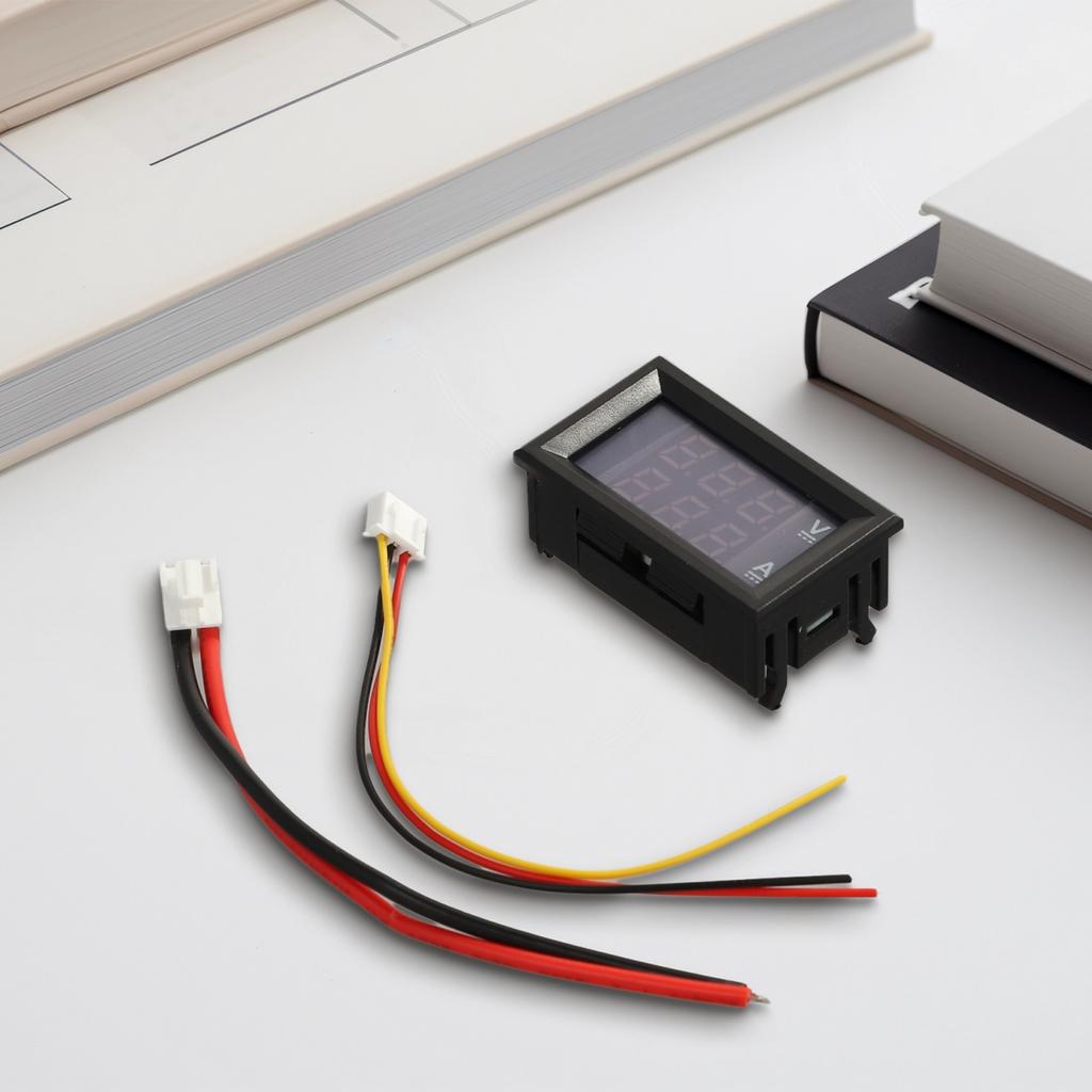 Двойной светодиодный цифровой вольтметр-амперметр 48 X 29 X 21 мм