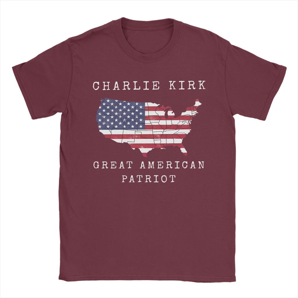Oversized T Shirt Summer Charlie Kirk Novelty T-Shirts  Cotton Tshirt for Men's Y2K Classic Pattern Short Sleeve Clothes