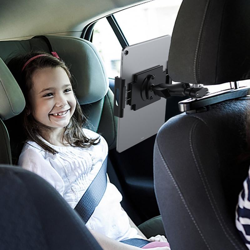 Car Seat Back Plastic Phone Holder Rotating Car Headrest Tablet Mount Compatible with 4.7-11 inch Cellphone,Tablets