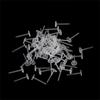 100pcs/Bag Invisible Plastic Soft Silicone Rubber Earring Base Pins Stud Earring Piercing Retainer for DIY Earring Findings