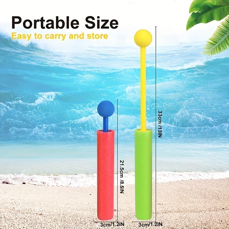 2 шт. выдвижной водяной пистолет с круглым наконечником, мини-пенный водяной пистолет, идеально подходит для летних вечеринок и мероприятий на открытом воздухе