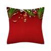 Роскошная мягкая полиэстеровая наволочка для рождественской подушки 'Персиковая кожа' с дизайном Санта-Клауса