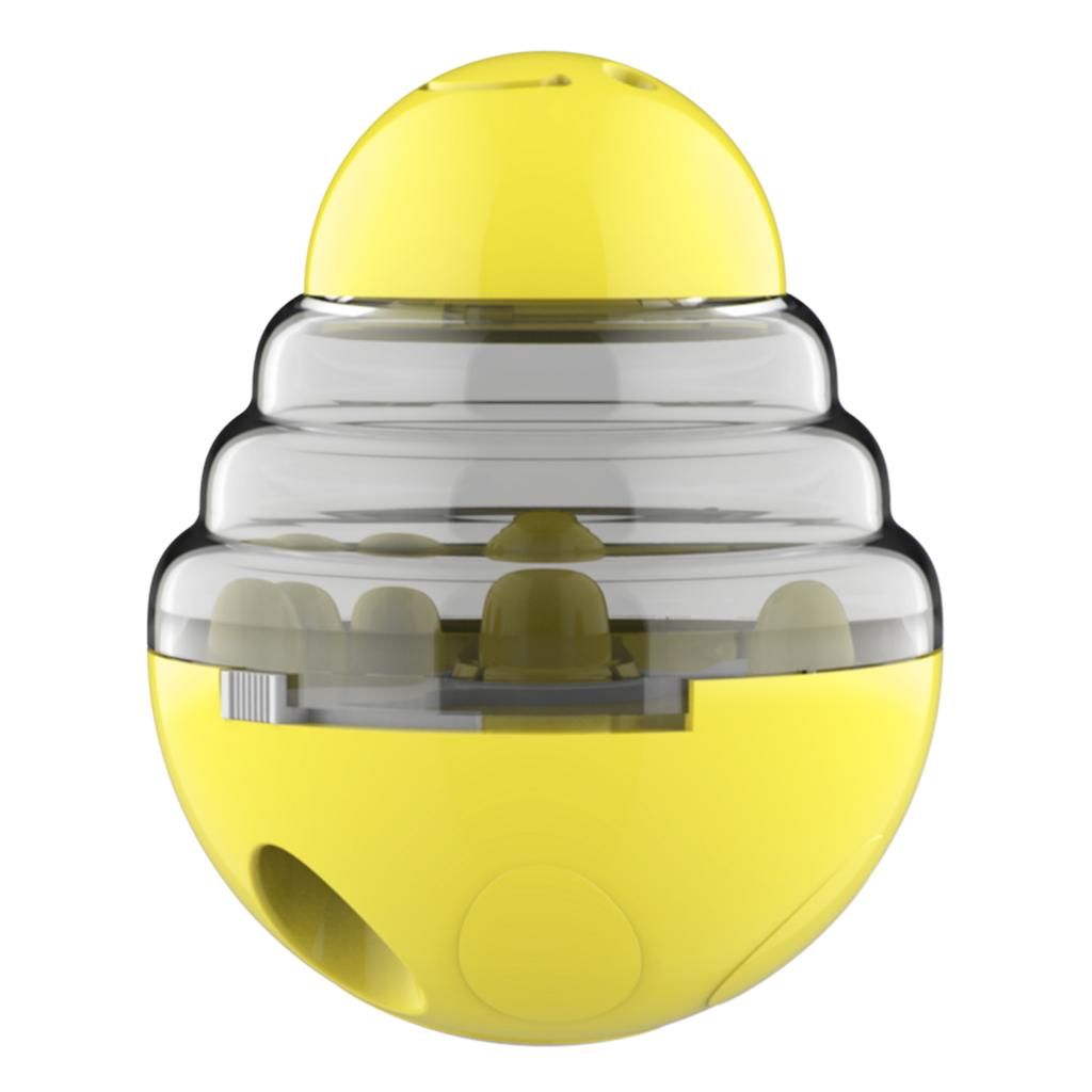 Игрушка-неваляшка для лакомств для собак, дозатор корма, пластиковая игрушка для щенков, тренировочная игрушка для хранения лакомств, игрушка для домашних животных для маленьких собак, кошек, чихуахуа