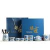 Zhuchuang Jingpin Ru Kiln Entwined Lotus Tea Set