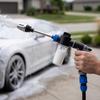 Распылитель воды для автомойки со встроенным бачком для пены, большой поток воды, насадка под давлением и эргономичная ручка, водяной пистолет