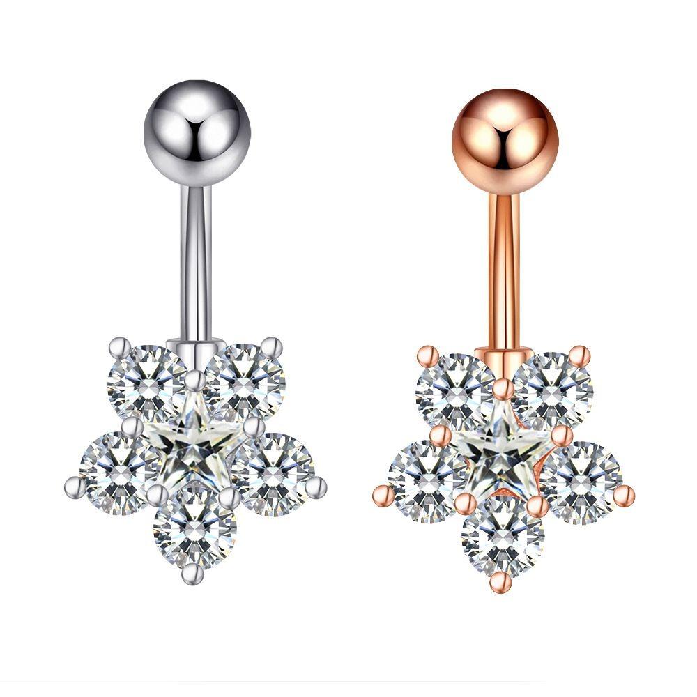 Stainless Steel Belly Button Rings Curved Body Piercing Jewelry Belly Piercings Party Decoration