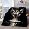 Angel of Death pattern Flannel printed blanket suitable for all seasons suitable for living room office sofa and travel