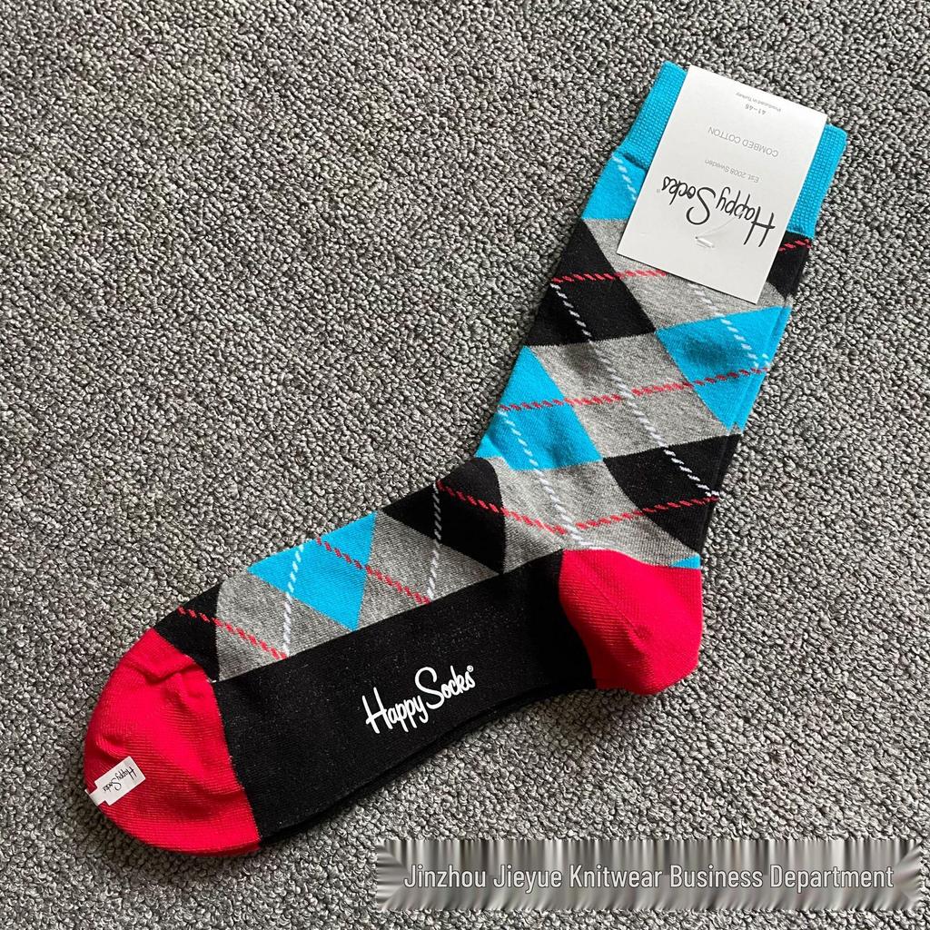 Hippy Happy Мужские Универсальные Хлопковые Носки до Середины Икры Модные