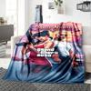 Gta Customize Text Blanket Cozy Customizable Blanket Comfortable for Nap Bedding Couch Livingroom for All Occasions Birthday Christmas Gift Blanket