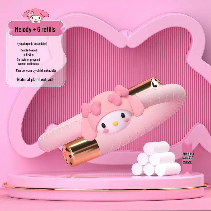 Репеллентная браслет Sanrio Kuromi для детей и взрослых с эфирными маслами