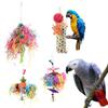 Bird Toy Wood and Paper Material Parrot Toy Bird Toy Easy Installation Stress Relief Athletic Toy Budgie Gauge Decoration Parrot Swing