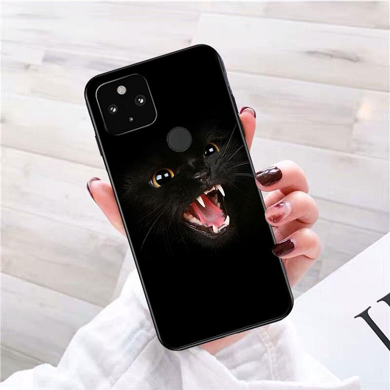 Чехол для телефона с черным кошачьим взглядом для Google Pixel 7 Pro 7 6A 6 Pro 5A 4A 3A Pixel 4 XL Pixel 5 6 4 3 XL 3A XL 2 XL