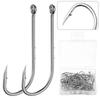 Аксессуары для рыболовных снастей с длинной ручкой, офсетный узкий крючок для наживки, крючки с длинным цевьем и двойной бородкой