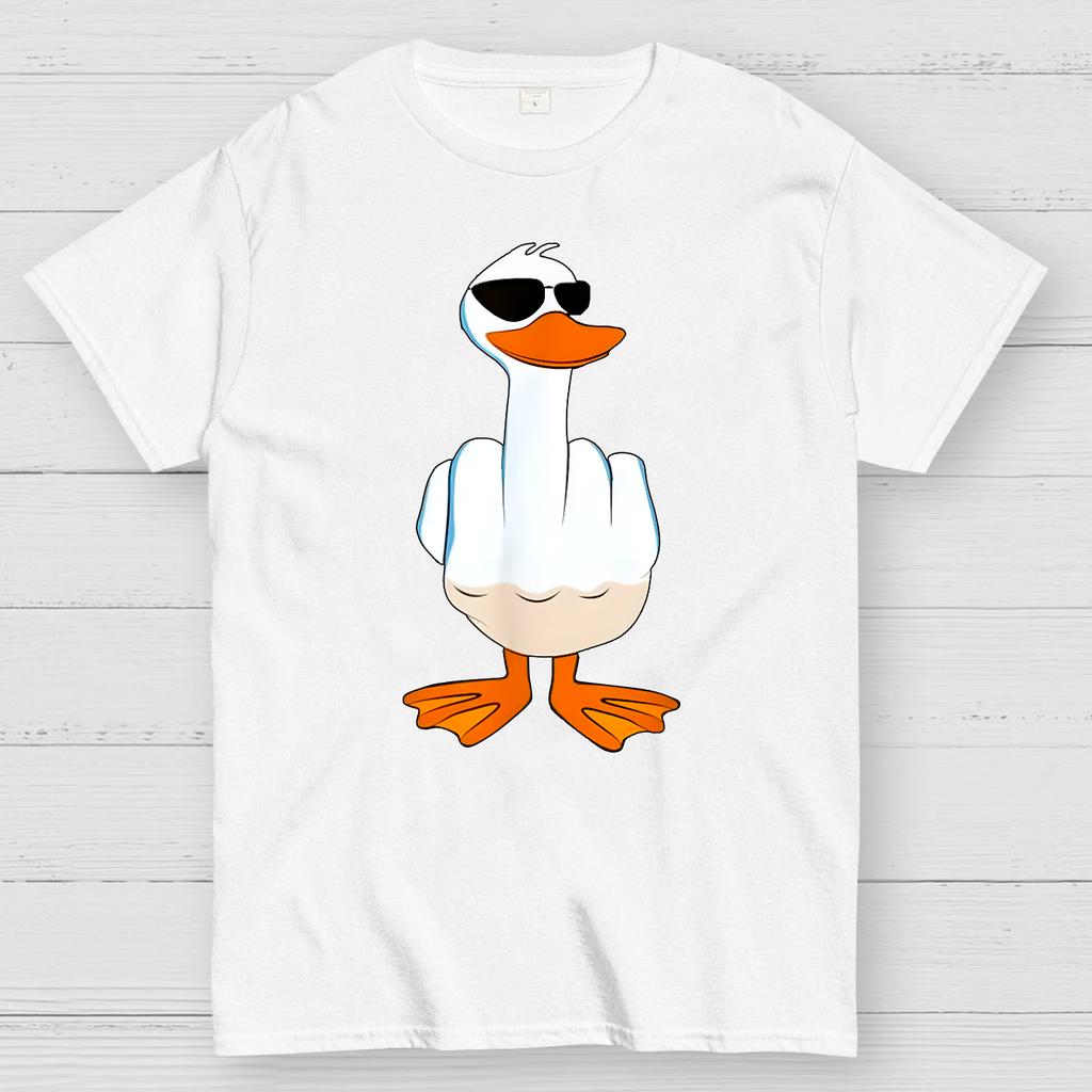 Duck Funny Cotton Summer Casual Cool Loose T-Shirt