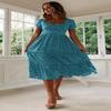 Vestidos, винтажное винтажное платье с пышными рукавами, летние пляжные милые платья, повседневное длинное платье макси с квадратным воротником и цветочным принтом festa