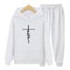 Women Long Sleeves Set Sweatshirts Hoodies Oversized Hoodies Set Autumn Winter Hoodies+Pants Two Piece