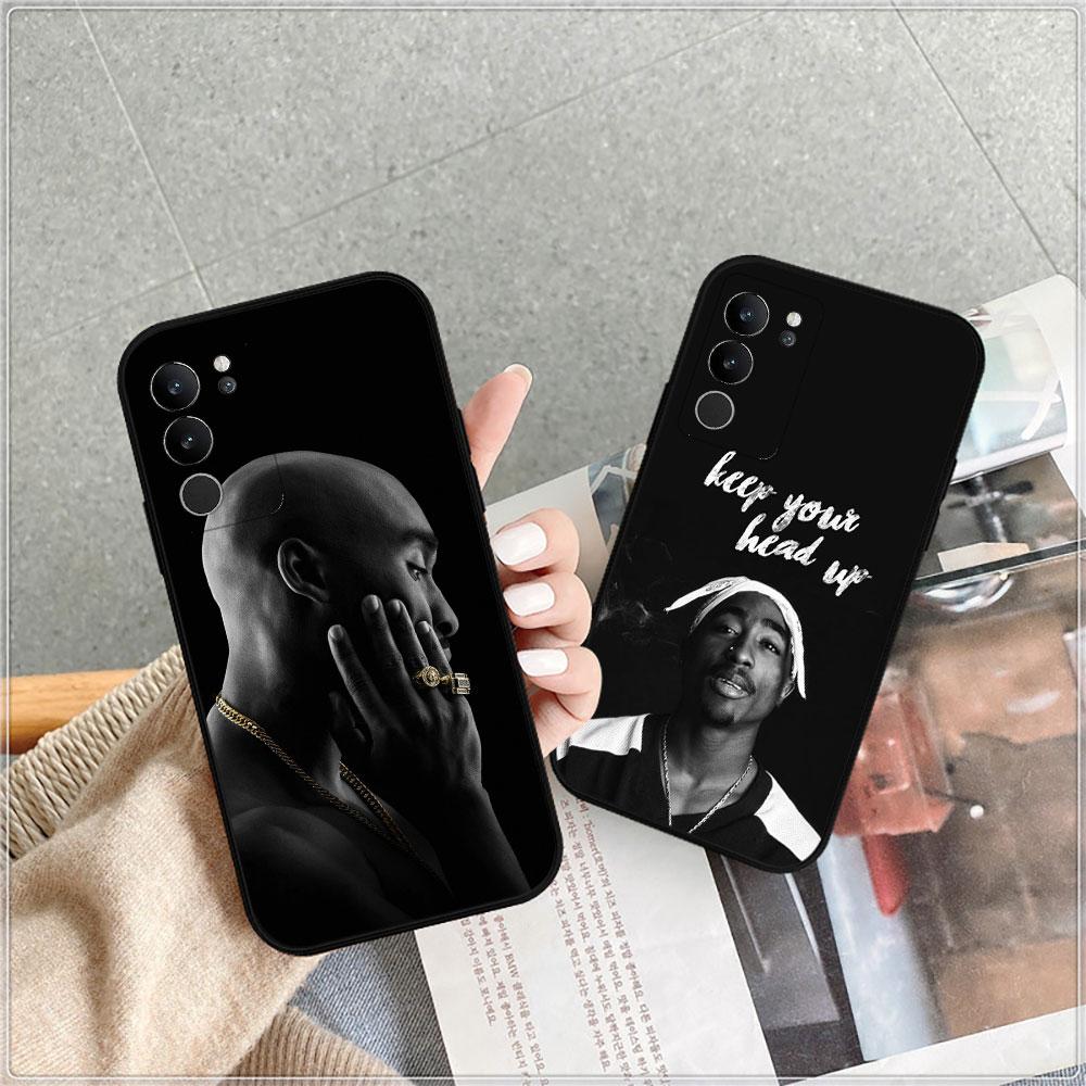 Чехол для телефона рэпера 2pac певца Tupac для VIVO V30 V29 V29E V27 V27E V25 V23 V23E V21 V21E V20 V20SE V17 V15 V11 V11I 5G PRO