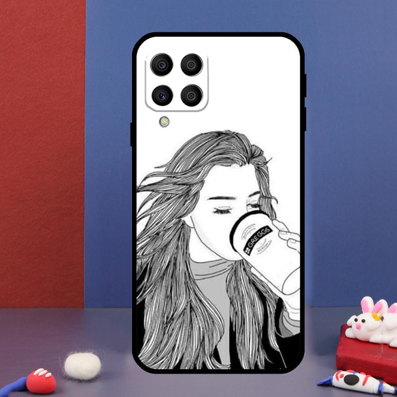 ОК, но сначала кофе Чехол для телефона Samsung Galaxy M33 M13 M23 M53 M15 M55 M31 M51 M14 M34 M54 M20 M30s M32 M52