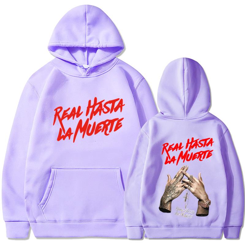Толстовка с принтом Anuel AA, пальто Real Hasta La Muert
