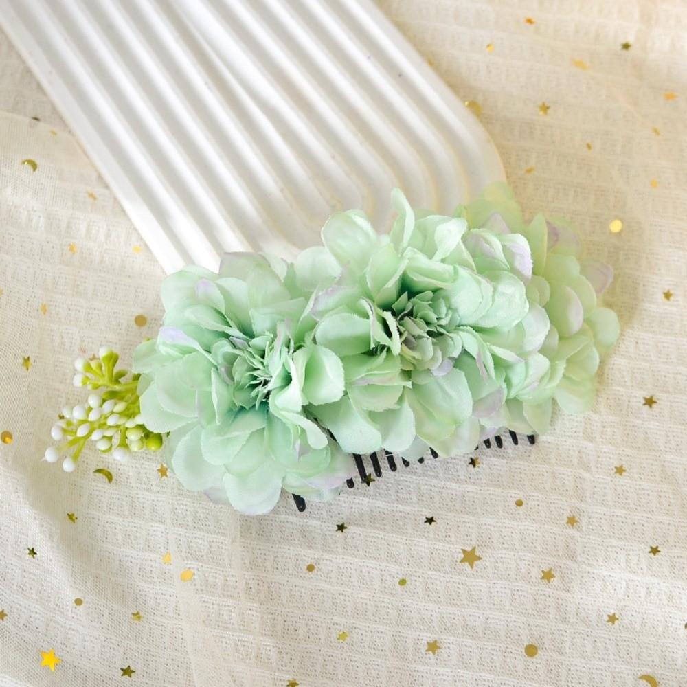 Thai Style Flowers Hairpin Sweet Chignon Hair Clips Hair Accessories Floral Hair Comb  Daily
