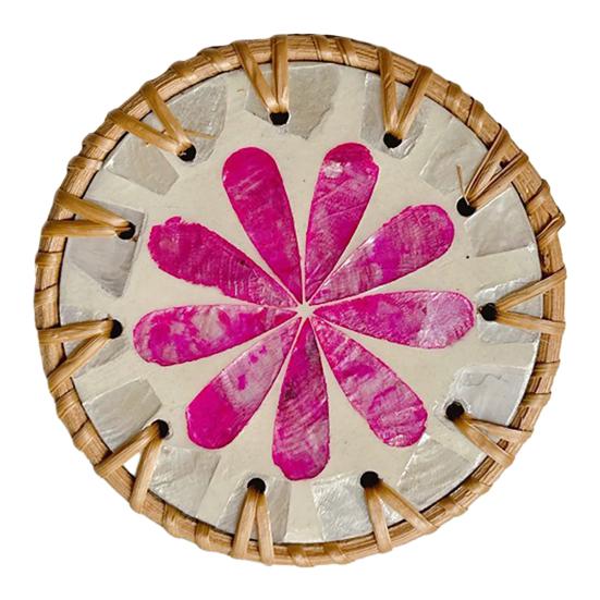 Table Coaster Handcrafted Seashell Coaster Artistic Insulation Pad Convenient Table Protection Mat for Home