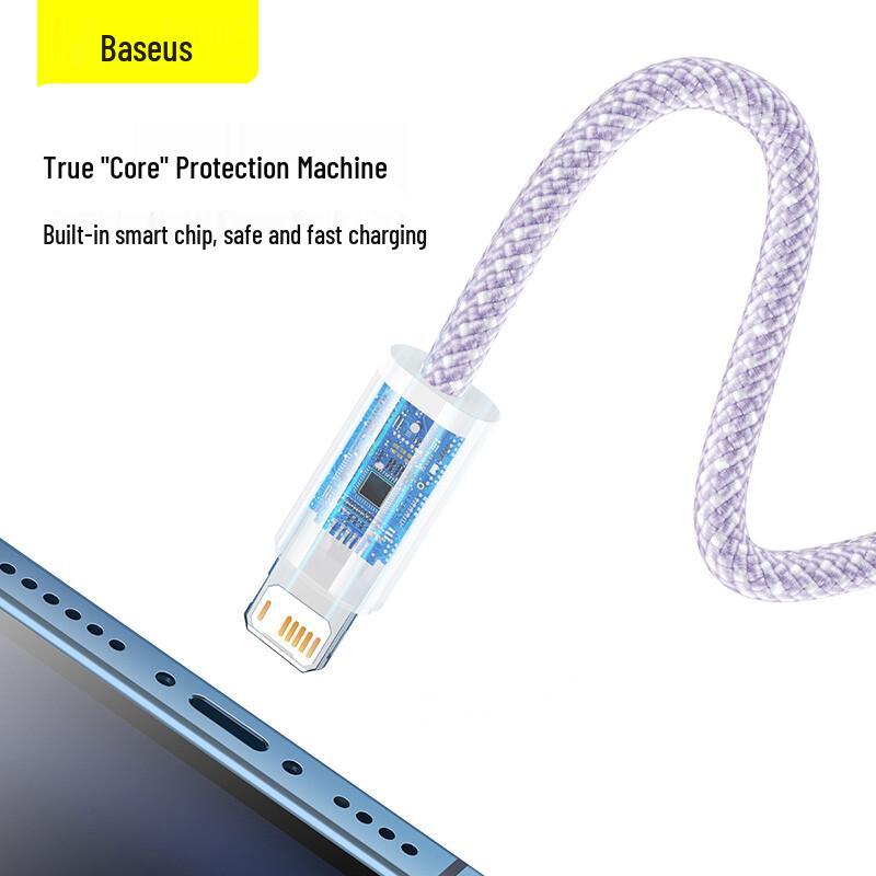 Baseus Плетеный USB-A на Lightning кабель с быстрой зарядкой PD 20 Вт