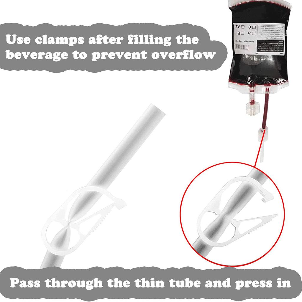 Halloween Clear Blood Sack 350ml Set DIY For Pouch Props Organizer Supplies For Home Festival Party Costume Props Halloween Blood Sack