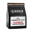 Bevzilla 1kg Classic Instant Coffee Powder | 100% Arabica Beans | Makes 500 Cups | Made For HoReCa|Hot & Cold Coffee