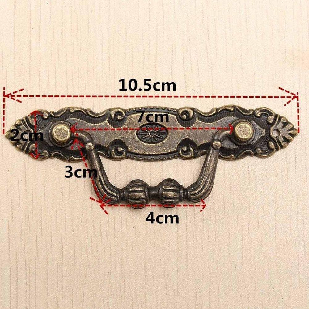 Door Wardrobe Dresser Cabinets Handle Pulls Bronze Cupboard Handles European Modern Zinc Zinc Zinc Alloy