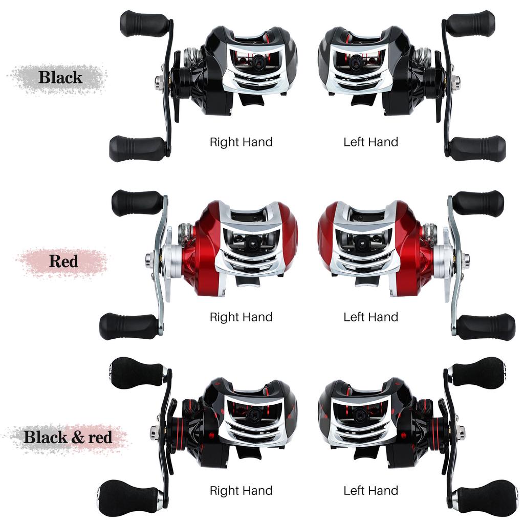 Рыболовная катушка Baitcaster 17+1BB Передаточное число 7,2:1Высокоскоростная рыболовная катушка Baitcaster