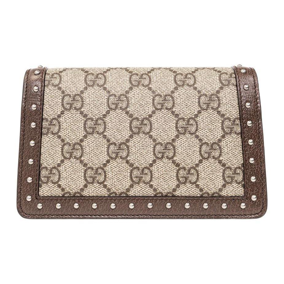 Gucci Dionysus Chain Wallet GG Supreme Studded 476432-UAABB-8367
