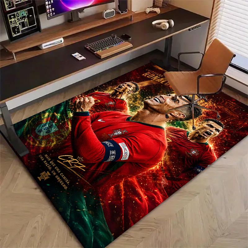 1pc Number 7 Soccer Design Printed Area Rug Carpet for Bedroom Living Room Home Decor Rugs Mat Non Slip Mat Rug for Bedside