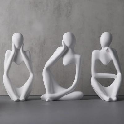DIY Thinker Статуя Силиконовая Форма 3D Nordic Art Абстрактное Человеческое Тело Гипсовый Орнамент Форма Эпоксидная Смола Ручная Работа Форма Домашний Декор