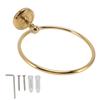 Towel Ring Golden Wall Mounted Glossy Hand Feel Decorative Copper Stainless Steel Bathroom Towel