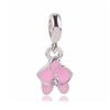 Fashion Pink Hope Charm Beads Suitable For Bracelets And Necklaces Romantic Heart Shape Women Jewelry