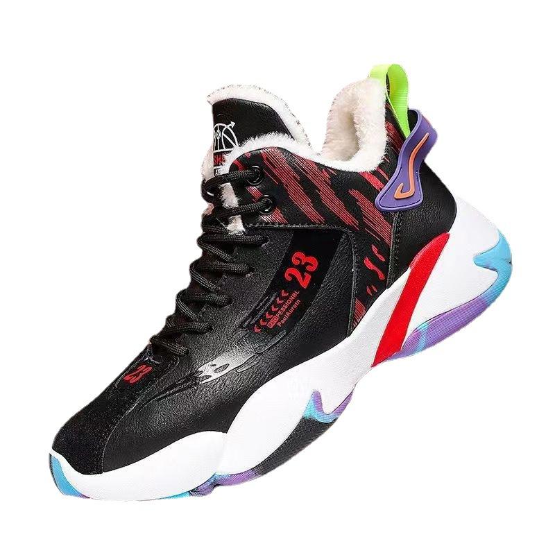 Высокие мужские спортивные туфли на мягкой подошве, противоскользящие и износостойкие мужские повседневные туфли