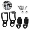 2Pcs Black Fork Ear Clamp Motorcycle Turn Signal Light Mount Brackets Holder New For 30-45mm Front Fork Metal
