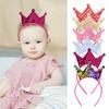 Kids Girl Sequins Party Hair Hoop Shiny Crown Headband Birthday Kids Headwear Hairband Festival Fairy Costumes Party Accessories