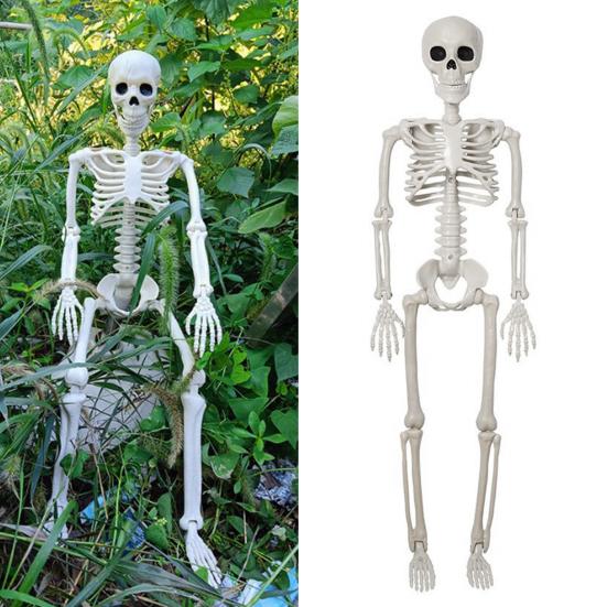 Реалистичные подвижные суставы скелета регулируемый Хэллоуин пластиковый скелет для декора кладбища