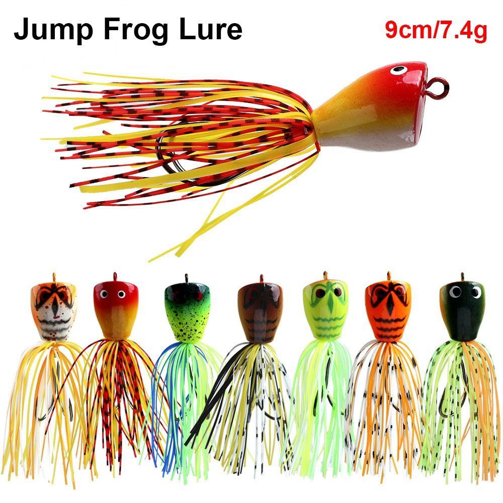 1Pcs Toad Thunder Frog Jump Frog Lure with Double Sharp Hooks Fishing Accessory New Hard Bait