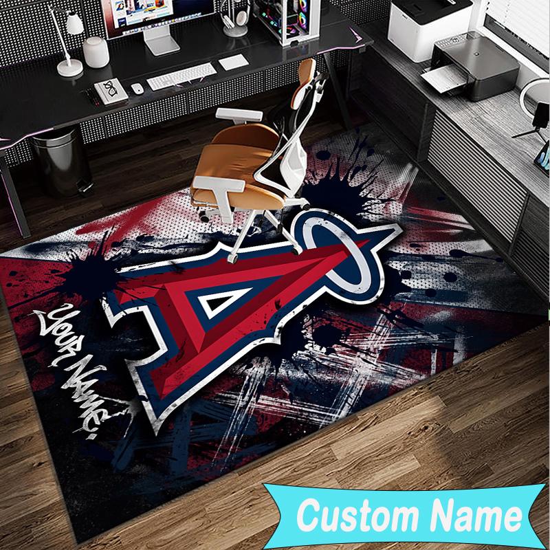 Custom Name Rug Angeles Angels Logo Area Rug Suitable for Indoor And Outdoor,Carpets for Homes, Offices,Living Rooms,Home Decor,Christmas Gift