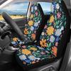 Чехлы на сиденья автомобиля Bulopur Black Boho Цветочные, Только для передних сидений, для женщин и мужчин, с карманом-органайзером, для автомобилей, внедорожников, грузовиков, седанов