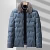 Men's Windproof Bomber Jacket Winter Warm Padded Thick Outwear Flight Coats Fleece Lapel Jackets for Male Plus Size