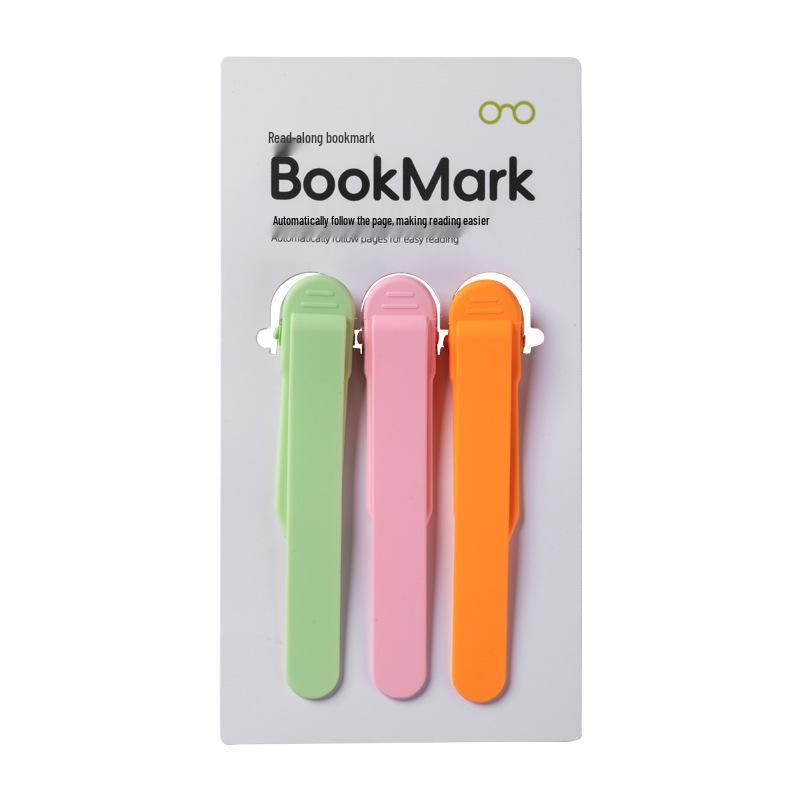Automatic Silicone Page Holder: Durable, Non-Deforming, Multifunctional Bookmark for Students