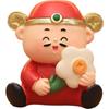 Resin  Crafts Chinese God of Wealth Figurine Cartoon New Year Car Ornaments  Car Ornaments
