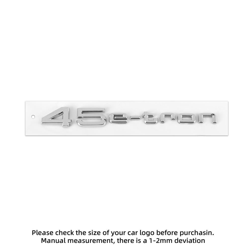 2026 Hot For qwer114 A4 B8 A3 8P A6 C7 C6 A5 Q5 C5 A1 Q3 Car Trunk Sticker 3D ABS Black Silver 40e-Tron 45e-Tron 50e-Tron Decal Center cover