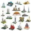 Yz Mini Blocks Architecture Pisa World Landmark Building Bricks Louvre Lovely Toys Eiffel Tower Model Castle For Children Gifts